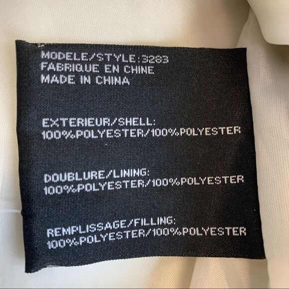 MOTO Cream faux leather hooded jacket size small - Picture 10 of 13